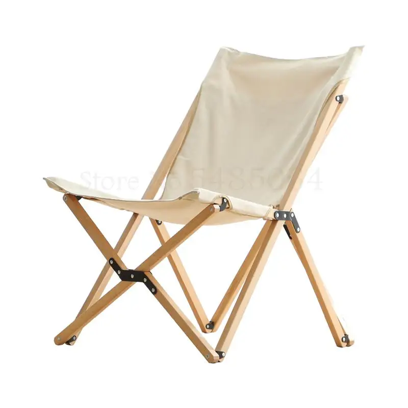 plegable de madera maciza para perezoso sillón reclinable, individual, pequeño, para playa y balcón| | -