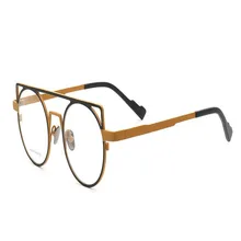 Чистый титан унисекс модная круглая оправа прогрессивные мульти-фокусные линзы оптические очки видеть близкий дальний Пресбиопия очки для чтения