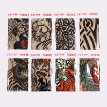 8-Cuff комбинация бесшовный нарукавник с татуировкой солнцестойкие рукава татуировки манжеты обработки Настраиваемые