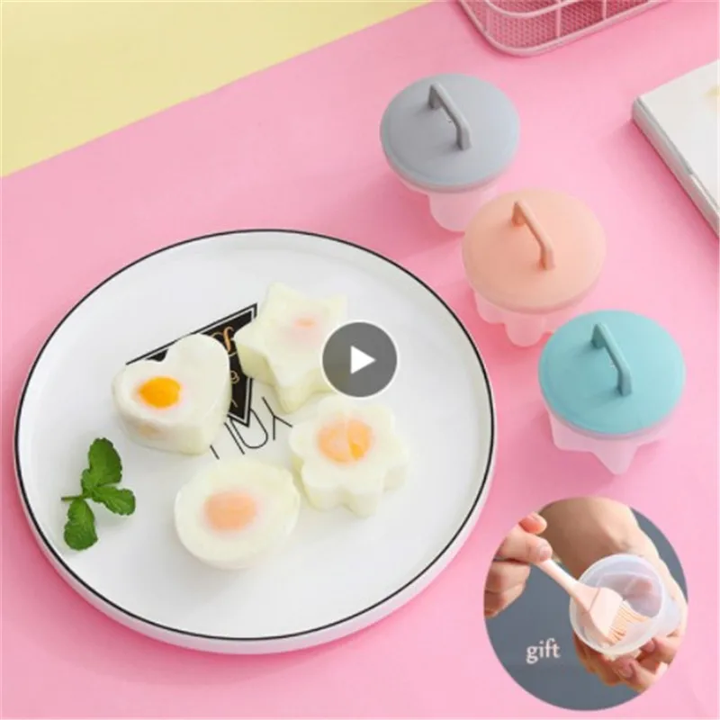 4 шт./компл. милое яйцо-браконьерка пластиковый котел для яиц кухонные