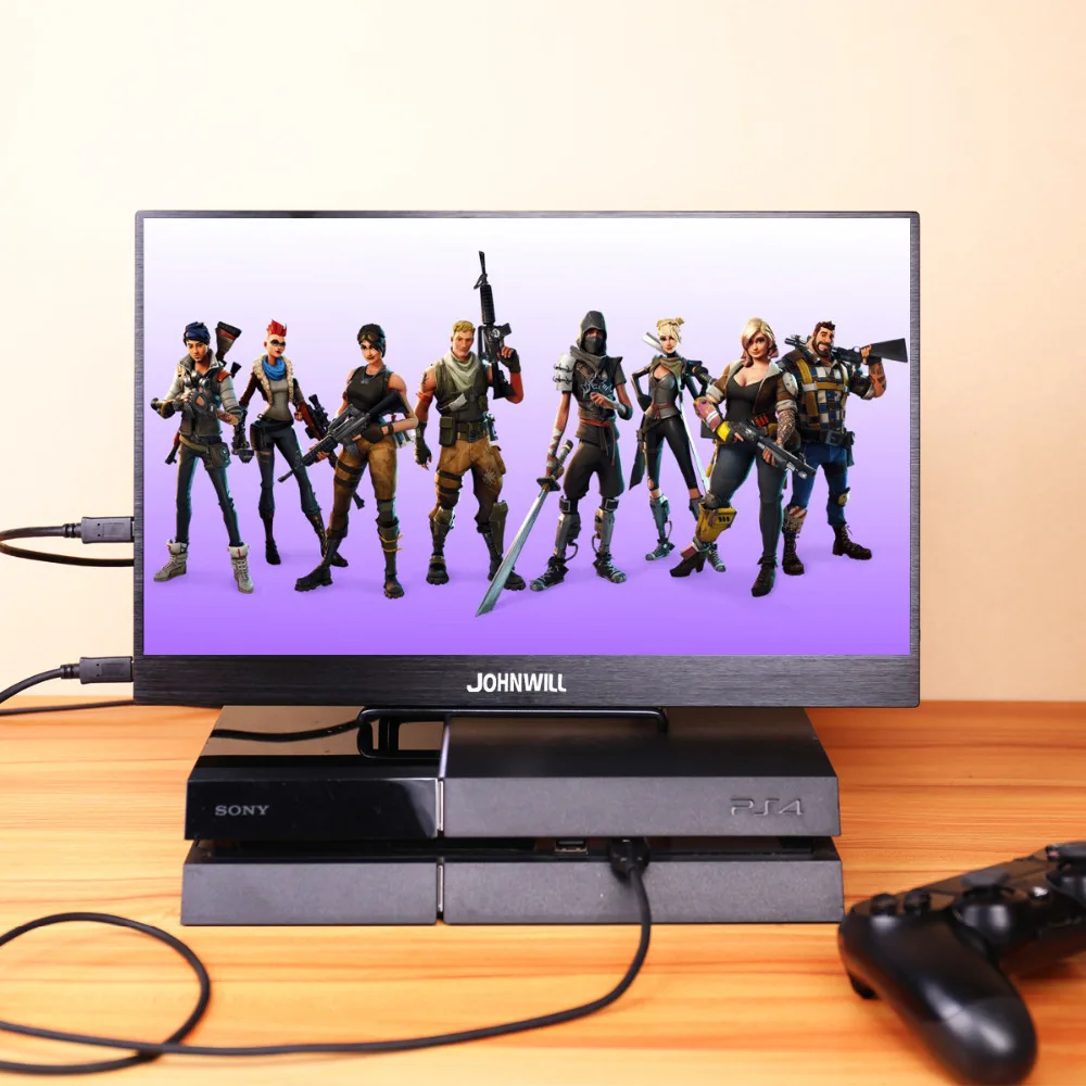 

13.3 inch IPS HD Portable Monitor 2 Type-C USB HDMI Interface Gaming Computer Display 1920*1080 Resolution LED Screen for PS3/4