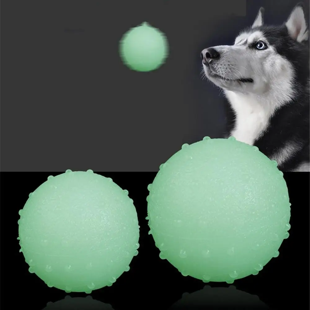 

Pets Luminous Ball Durable Rubber Bite Resistant Squeeze Pet Toys Seal Anti-stress Fluorescence Dogs Puppy Interactive Supplies