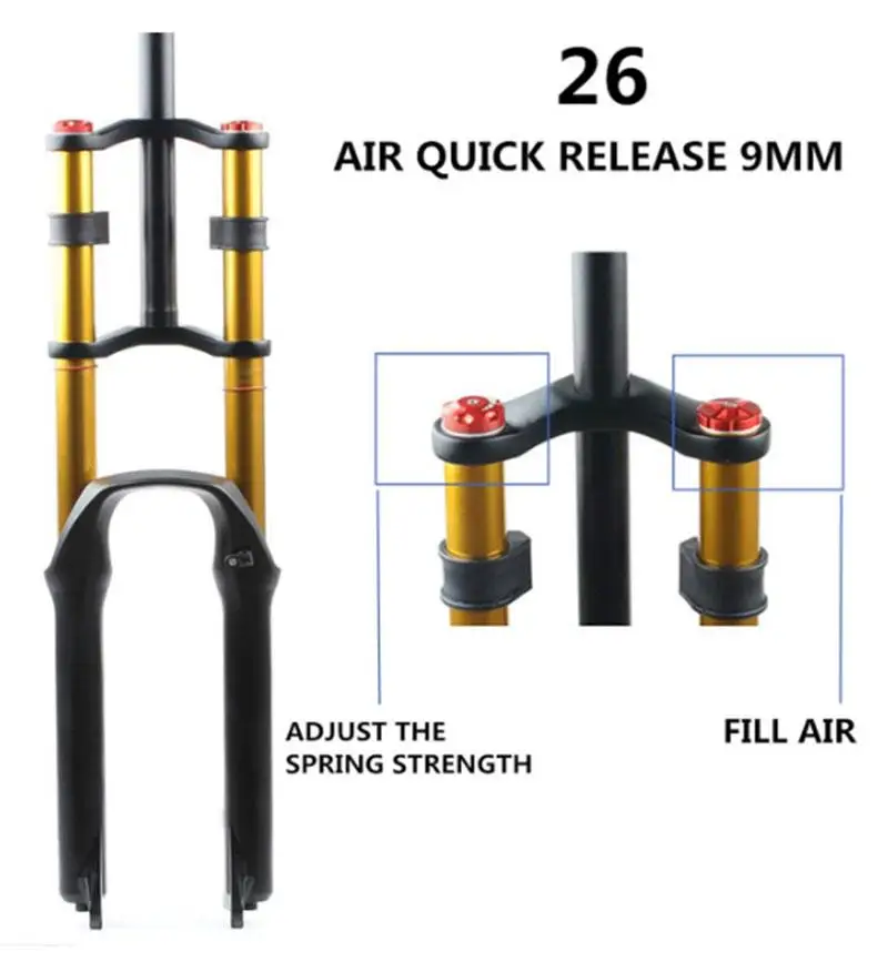 de suspensión para bicicleta HIMALO 26/27.5/29er MTB Air, aleación de magnesio, bloqueo de descenso recto _ - AliExpress Mobile