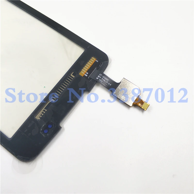 Черный 3,7 дюйма для samsung Galaxy Xcover S5690 GT-S5690 Передний сенсорный экран дигитайзер панель Стекло сенсор