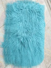  Curly Real Tibetan Lamb Fur Pillow Cover Sofa Mongolian Fur Cushion Cover Goat Pillow Case Decorative Home Decor Christmas 