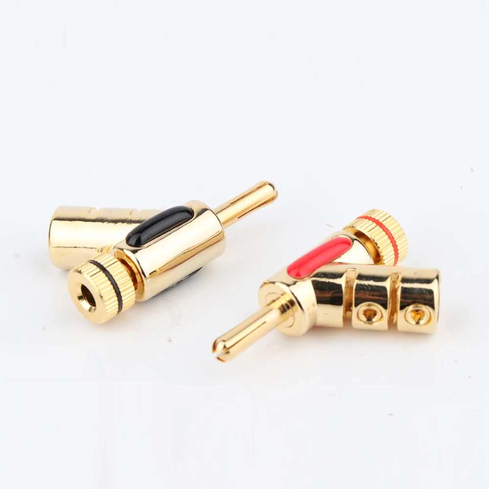 4 шт. BA1441 Nakamichi позолоченный замок спикер кабель разъем банан|speaker cable plug|banana plug