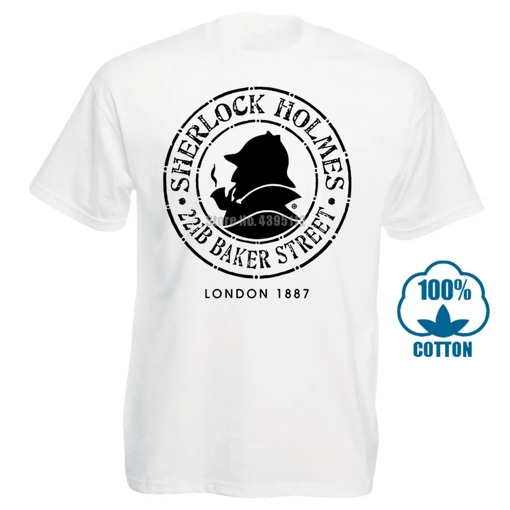 

Sherlock Holmes 221B Baker Street London 1887 Men T-Shirt White