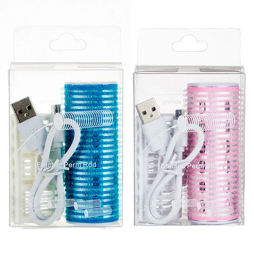 

Professional Hairdressing Tool Hair Roller Bangs Curling Tube Hair Clip Curling Iron for DIY Hair Clamps Rollers USB Charging