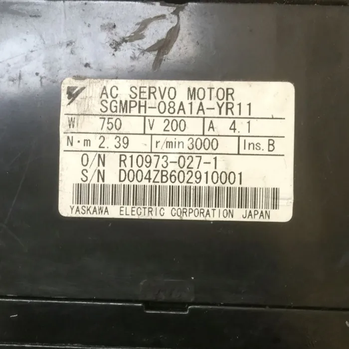 Использованный протестированный рабочий SGMPH-08A1A-YR11 сервомотором переменного тока