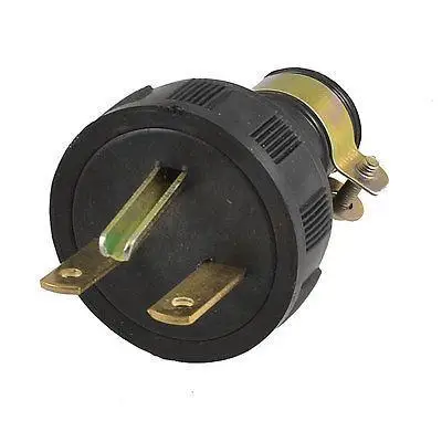 

AC 250V 15A 3 Pins 0.6" Dia Cable End Generator Plug Socket