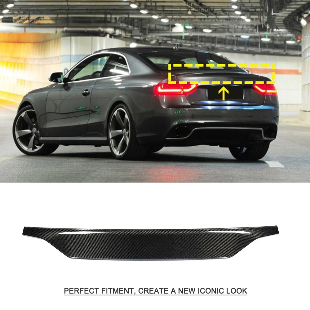 Задний спойлер багажника из углеродного волокна для Audi RS5 Coupe 2012