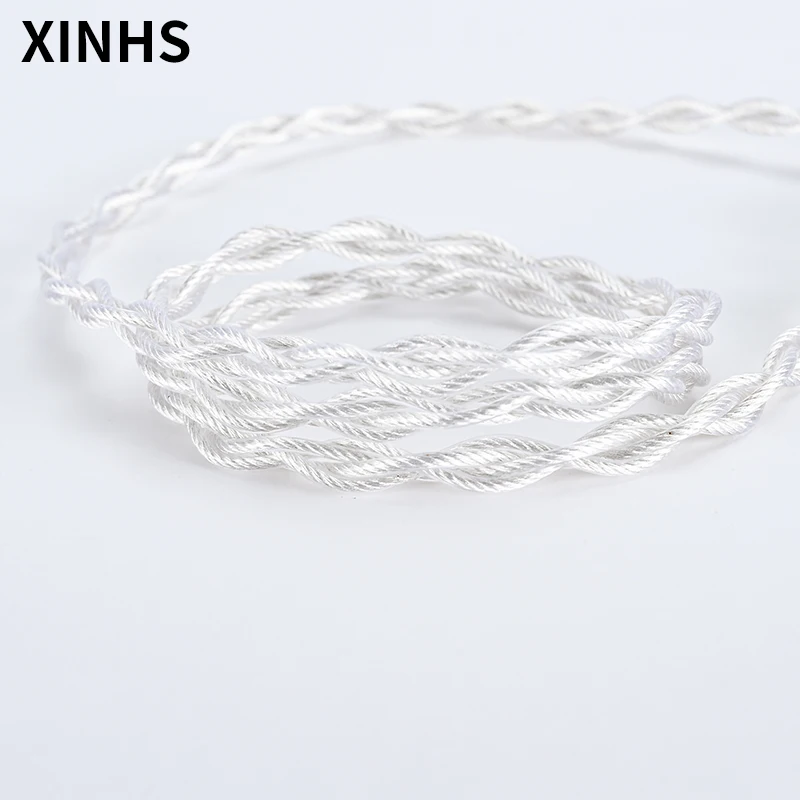 Xinhs Núcleo Único Cristal Cobre Prata Chapeado Fio de Atualização Alta Fidelidade Cabo com 3.5 2.5 4.4 mm Plug Mmcx 0.78 mm Pinos Qdc Conector - Image 2