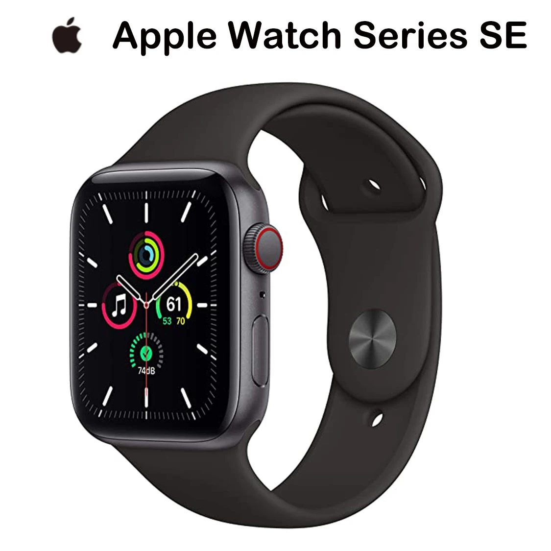 Permalink to New Apple Watch SE (GPS + Cellular 40/44mm) – Space Gray Aluminum Case with Black Sport Band and with Charcoal Sport Loop