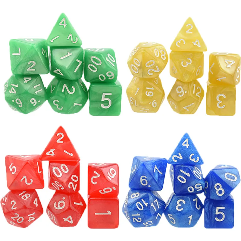 Взрослые игральные кости набор D4-D20 профессиональные RPG многогранные Подземелья и Драконы секс доска игры игрушки коробка передач казино вечерние аттракционы - Цвет: NO.2