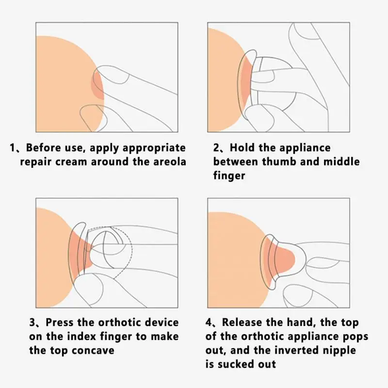 2 шт./компл. коррекция Съемник портативный протектор физическая тяга соска аспиратор восстановление сосания мягкий силиконовый молокоотсос