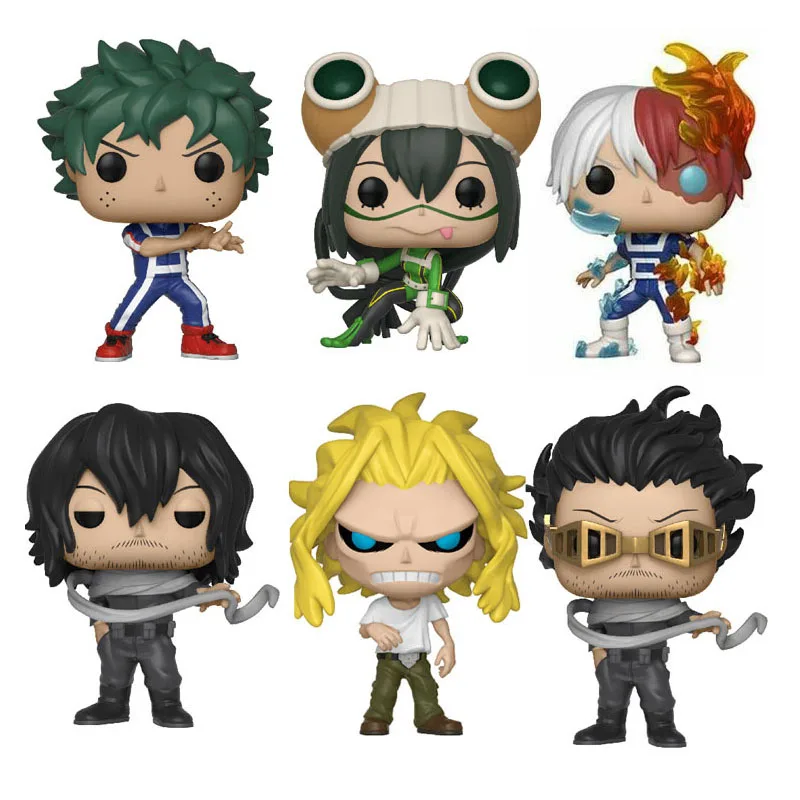 Экшн фигурки из винила Моя геройская Академия все могли #371 Тодороки #372 Deku #373 Tsuyu