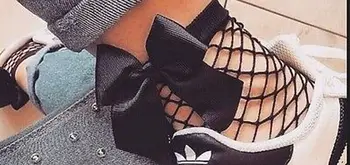 

Hot Fashion Mesh Lace Fish Net Short Socks Women Black Butterfly Net Socks Ruffle Fishnet Ankle High Socks Underwear