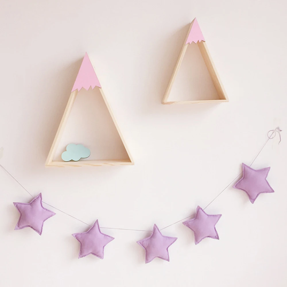 2 шт деревянный треугольник настенная полка для хранения Стеллажи выставки