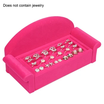 

Sofa Shape Ring Earring Display Stands Ring Organizer Stand Earring Storage Prop Earring Holder Display Props Counter Decoration