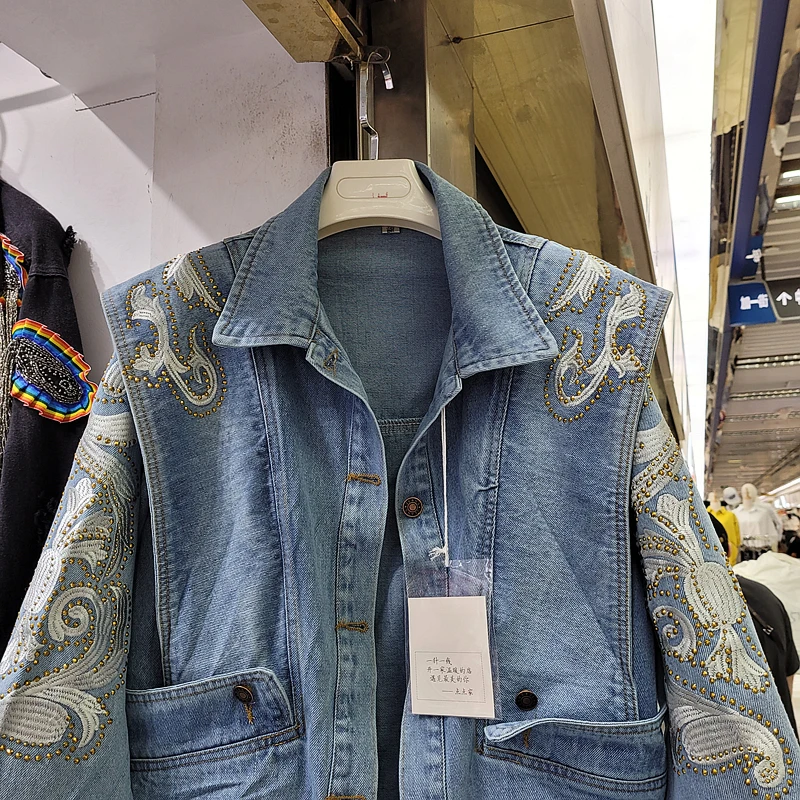 Long Sleeve Blue Denim Jacket 2021 