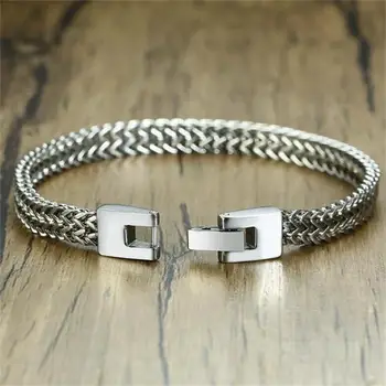 ECHSUN-pulsera de acero inoxidable para hombre, brazalete de titanio, joyería de verano