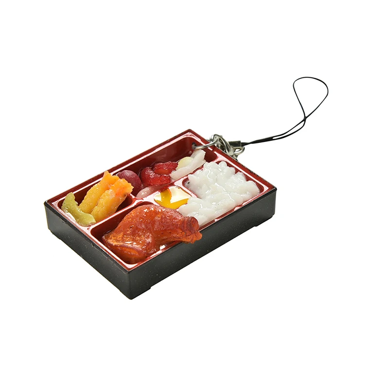 1Pc Simulation Sushi Key Chain Keyring Fake Japanese Food Box Lanyard KeychainJB 