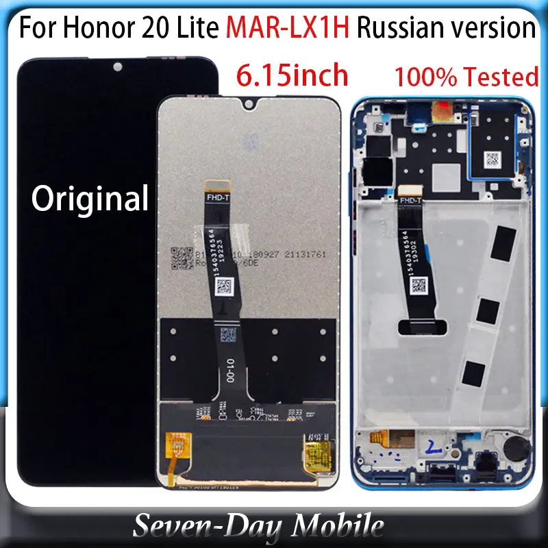 ЖК дисплей для huawei Honor 20 Lite сменный сенсорный дигитайзер в сборе MAR LX1H русская