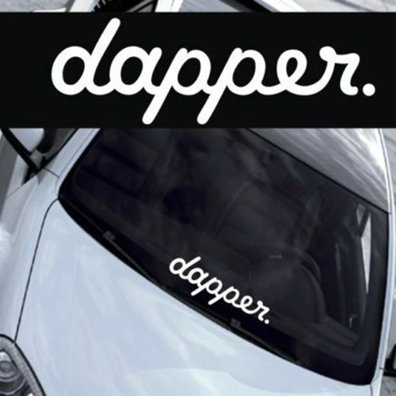 15X6 см Dapper гоночный автомобиль лобовое стекло виниловая наклейка на окно водонепроницаемый