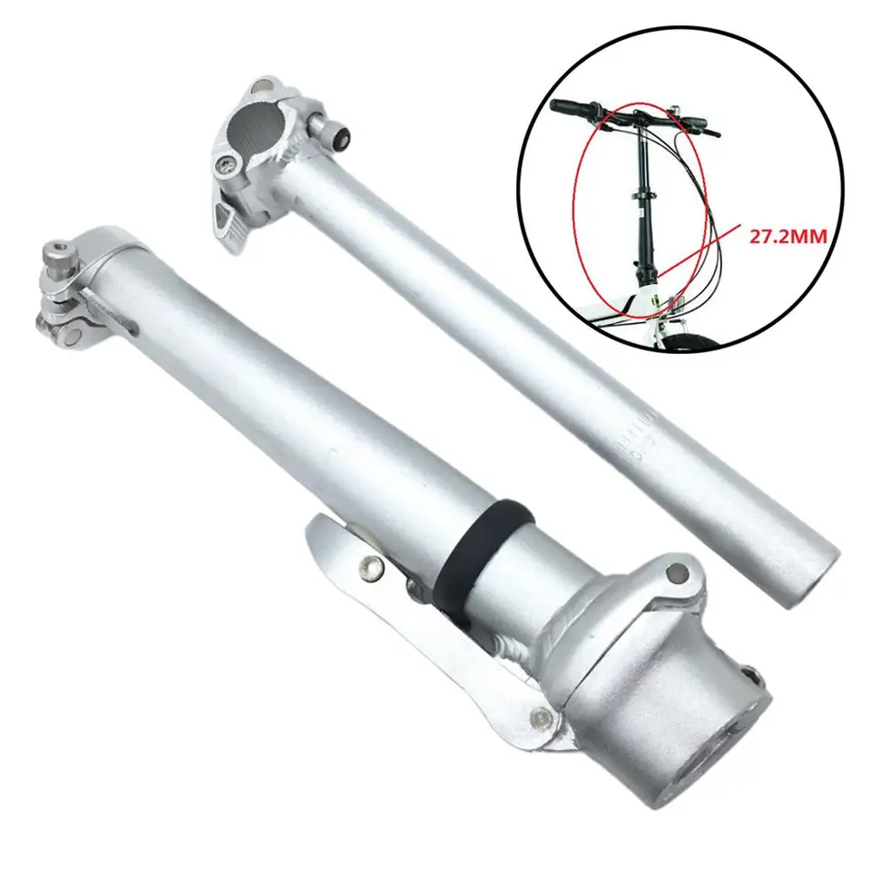 Stelo Pieghevole Regolabile 25,4 Mm Per Bici – Attacco Telescopico In Alluminio, Leggero, Per MTB E Bici Da Strada