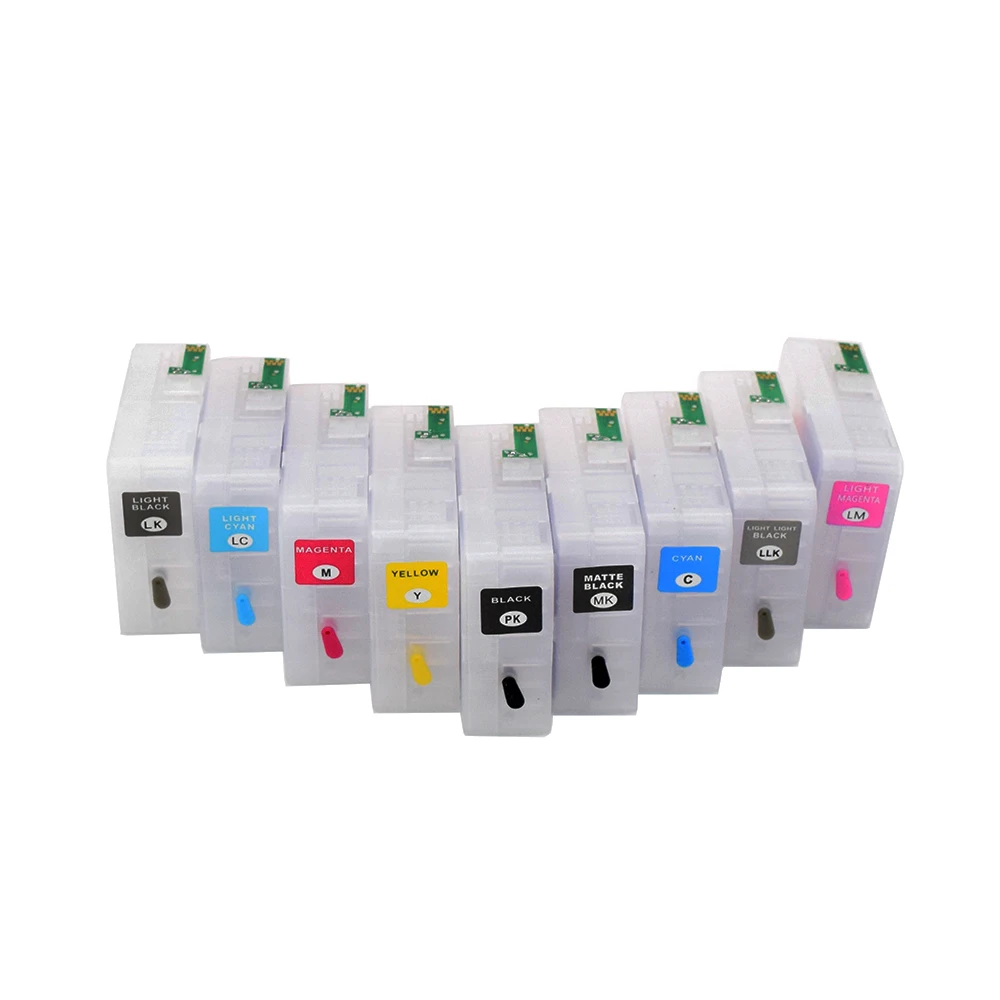 Cartucho de Tinta com Chip Sensor para Epson Recarga Stylus Pro 3880 Impressora 9 Cor 80ml T5801 T5801-t5809 - Imagem 4
