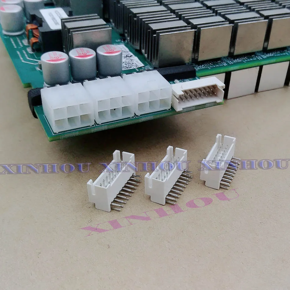 Коннектор для майнинга 2x9P изогнутая игла двухрядная Пряжка подходит Asic antminer S9 S17