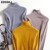 2022 Knitted Women turtleneck Sweater Pullovers spring Autumn Basic Women highneck Sweaters Pullover Slim female cheap top ► Photo 2/6