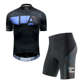 

Santic New Fashion Men Summer Cycling Suits Jersey shorts Set MTB Bicycle Cycling Clothing Mountain Bike Wear Clothes Breathable