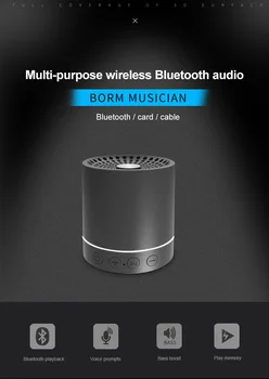 

Wireless Bluetooth Speaker Waterproof Soundbar with Subwoofer portable Speaker altavoz bluetooth FM Radio MP3 usb Music Boombox