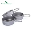 Boundless Voyage Outdoor Ultralight Titanium Pot Pan Set  Titanium Cooking Pots Camping Cookware Ti1575B ► Photo 3/6