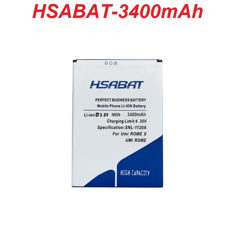 

HSABAT 3400mAh UMI ROME Battery Use for UMI ROME X ROMEX Smartphone