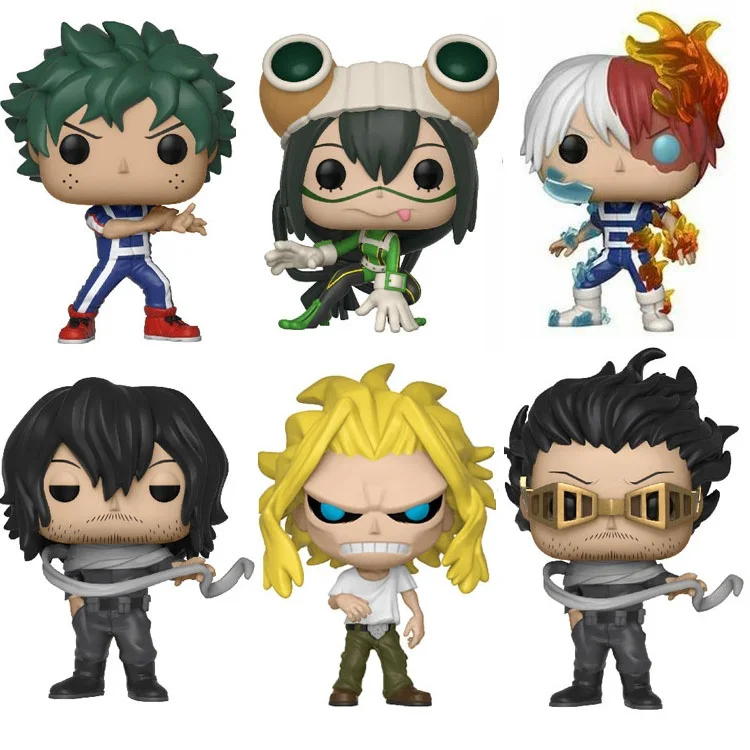 FUNKO POP Midoriya izku deku All Might pound Asui Tsuyu Zero Todoroki Shoto Игрушка Мой герой Academy фигурка для подарка