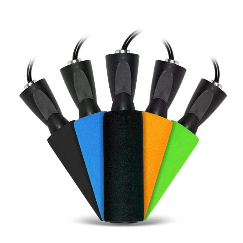 PVC Skipping Jump Rope Adjustable Sports Lose Weight Exercise  Training Speed Skipping Rope With Anti Slip Foam Handle