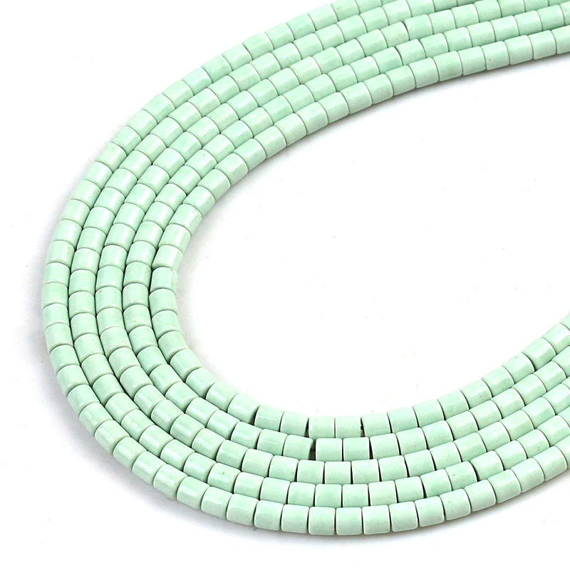

4*4mm New Stylish Natural Cylindrical Column Shape Spacer Beads for Making DIY Charms Bracelet Necklace