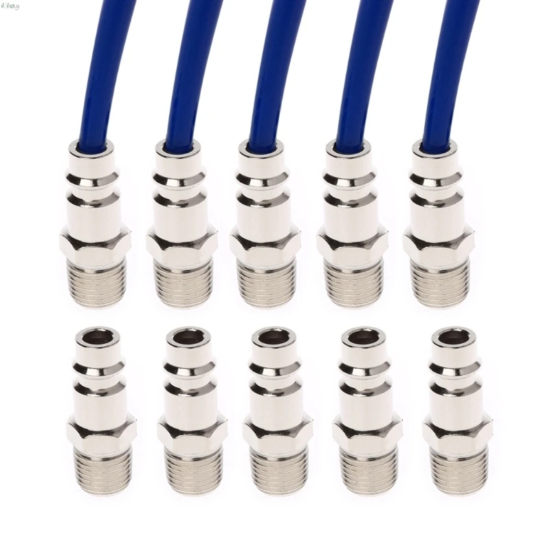 

Euro Air Line Hose Fitting Connector Quick Release 1/4 Inch BSP Male Thread l29k