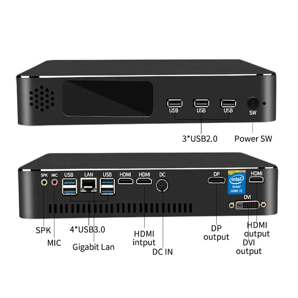 Игровой мини ПК MSECORE i7 9700F GTX1650 DDR4 настольный компьютер на Windows 10 barebone linux intel UHD630 HD VGA