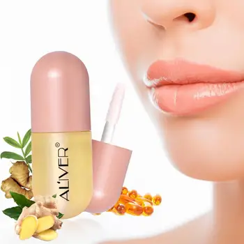 

ALIVER Moisturizing Lip Plumper Serum Natural Plant Extract Lip Enhancer Lip Balm Reduce Fine Lines Relieve Dryness Lip Care