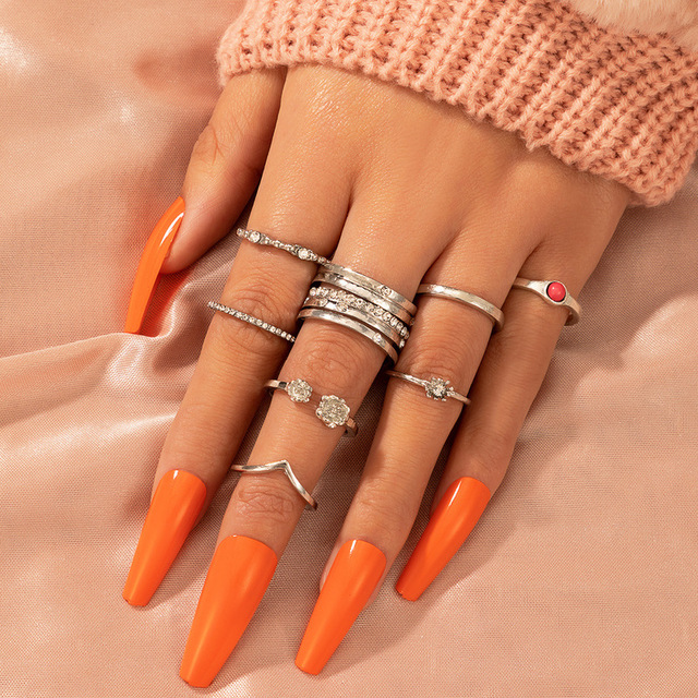 steel ring halloween Jewelry for women Snake ring jewelry slytherin Punk Ring on phalanx anel masculino rings set