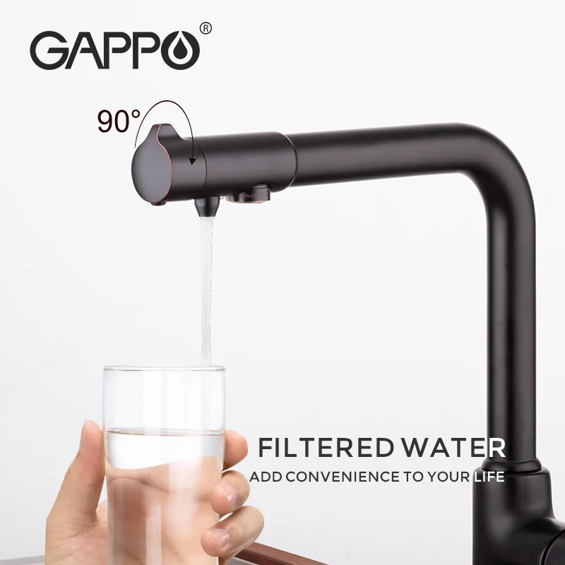 GAPPO kitchen faucet with filtered water faucet tap kitchen sink faucet filtered faucet kitchen black crane mixer taps torneira 4 GAPPO kitchen faucet with filtered water faucet tap kitchen sink faucet filtered faucet kitchen black crane mixer taps torneira 4