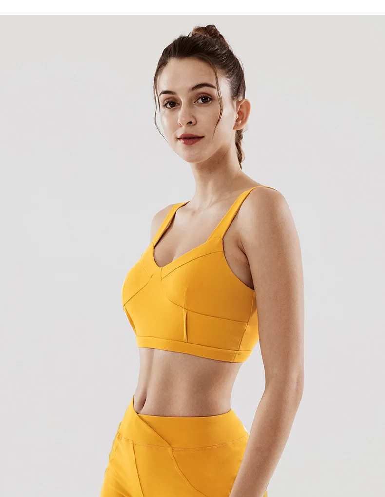 

X-HERR Nylon Yoga Set Crop Top Quick Dry Fitness Workout Suit Running Short Sports Bra Training Sets Activewear