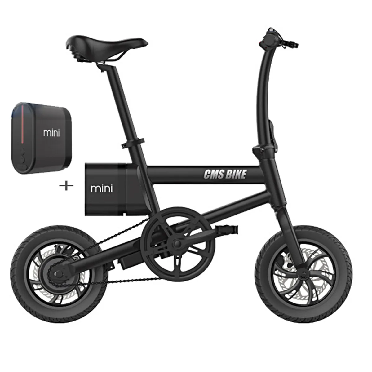 

36V 250W 6AH 12 Inch Smart Folding Electric Bike 25km/h Max Speed Electric Bicycle LED Power Display With An Extra Battery