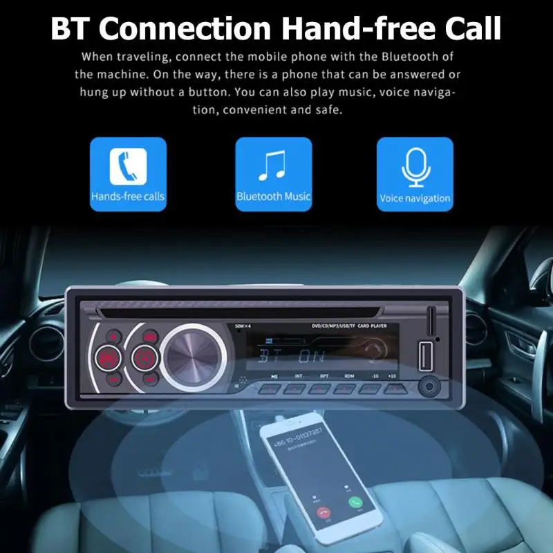 ALLOYSEED 8169A 1 Din Bluetooth автомобильный стерео MP3-плеер 1din Авторадио CD VCD DVD AUX USB FM радио Авто Аудио Автомобильный плеер головное устройство ALLOYSEED 8169A 1 Din Bluetooth автомобильный стерео MP3-плеер 1din Авторадио CD VCD DVD AUX USB FM радио Авто Аудио Автомобильный плеер головное устройство