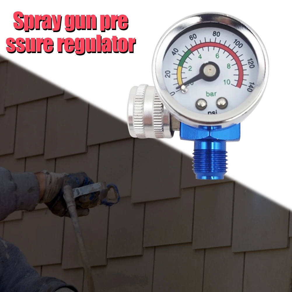 G1/4 inch Spray Gun Adjust Air Pressure Regulator Gauge Car Auto Repair Painting Tool Spray Gun Accessories Pneumatic Tools pressure gauge