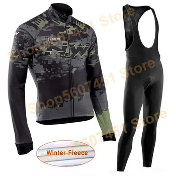 

NW 2020 Cycling Jersey Winter Long sleeve Racing Bicycle Thermal Fleece Quick drying Clothing Maillot Ropa Ciclismo Hombre C28