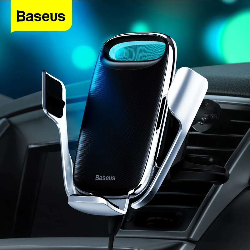 Uchwyt grawitacyjny na telefon z ładowaniem bezprzewodowym Baseus Car Phone Holder za $23.99 / ~95zł